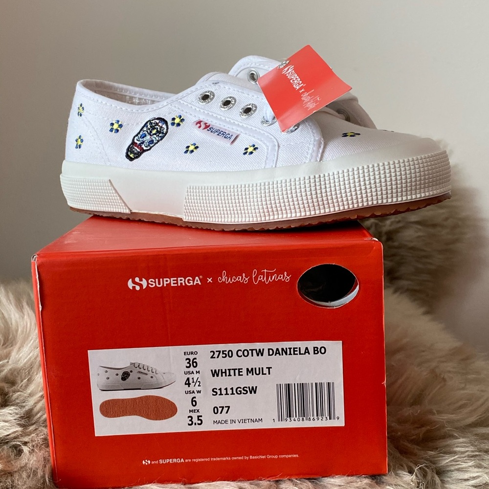 NIB Superga sequin adorned sneakers